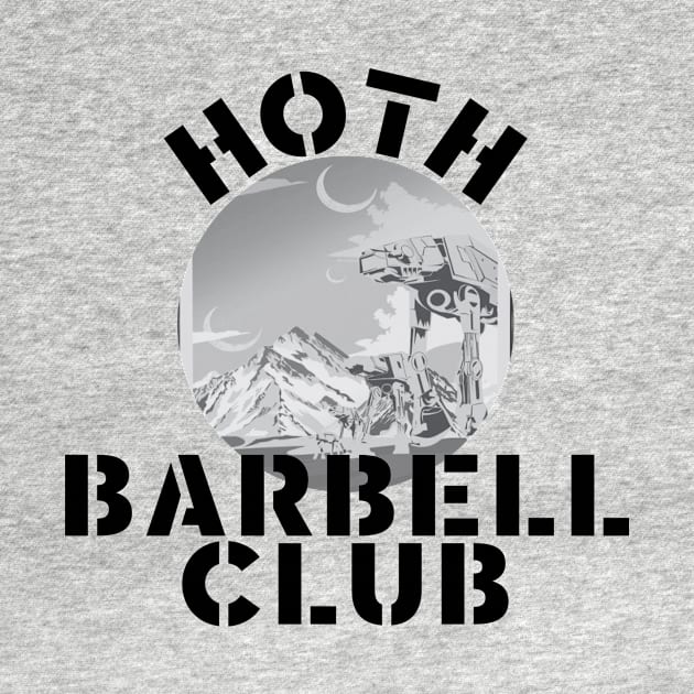 Hoth Barbell Club by ScottLeechShirts